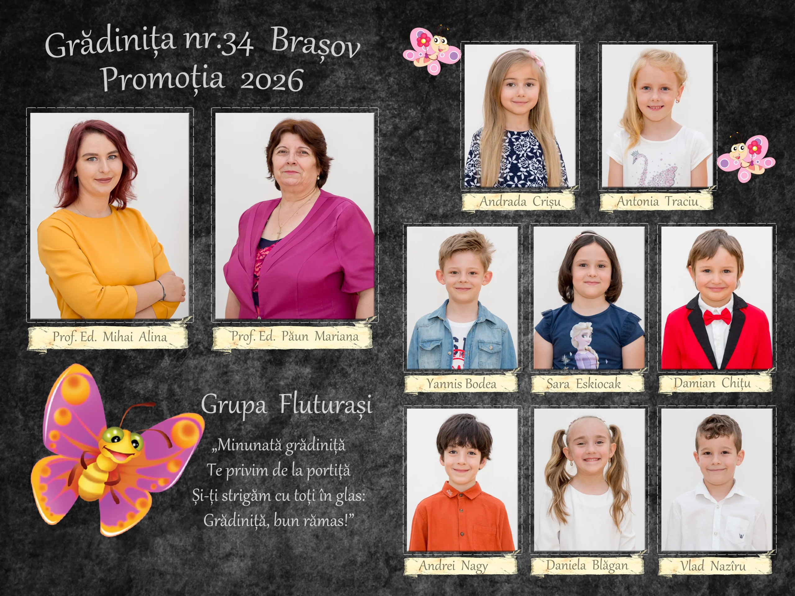 Model Album Absolvire Grădiniță Brașov promoția 2026 - foto Găvenea