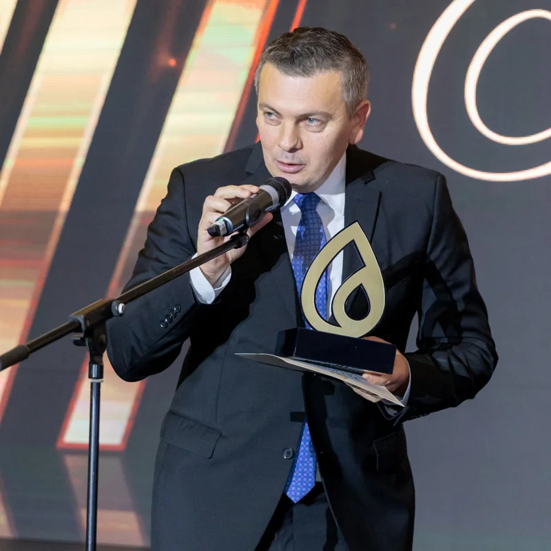 discurs pe scenă la Gala Termalia Awards, Brașov